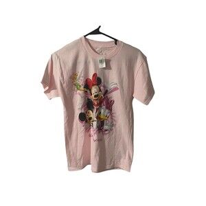 DISNEY WORLD PARK MINNIE MICKEY DAISY TINK GIRL PINK T-SHIRT SZ YOUTH XXS NEW